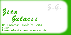 zita gulacsi business card